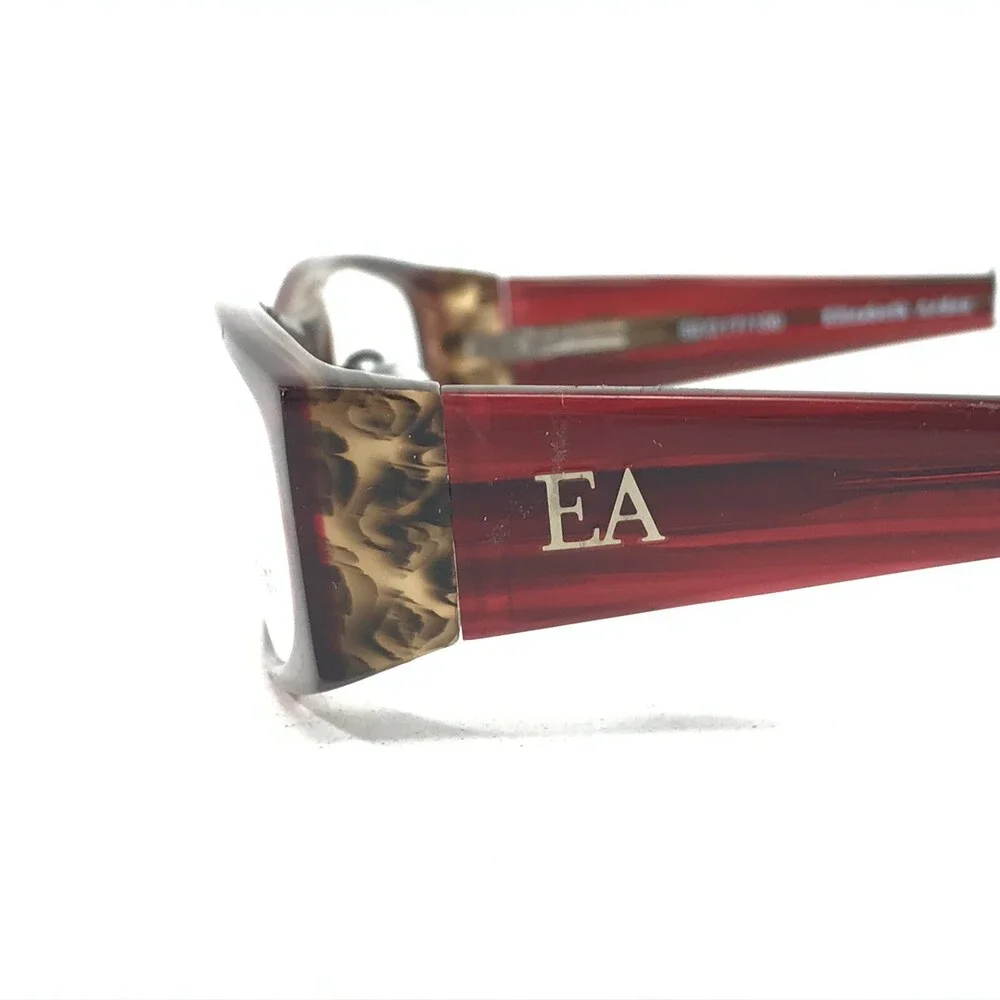 Elizabeth Arden EA 1902A-3 Eyeglasses Frames Brown Red Round Oval Full Rim 130